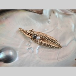 Pendentif feuille de...